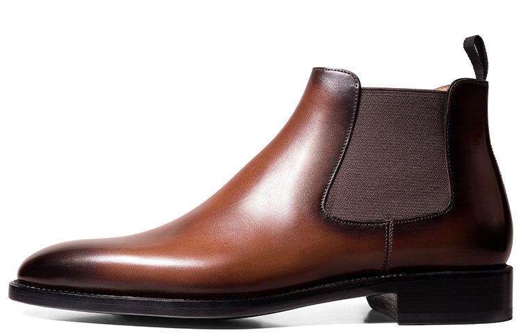 

Короткие челси бутсы мужские polished THOM WILLS, темно-коричневый