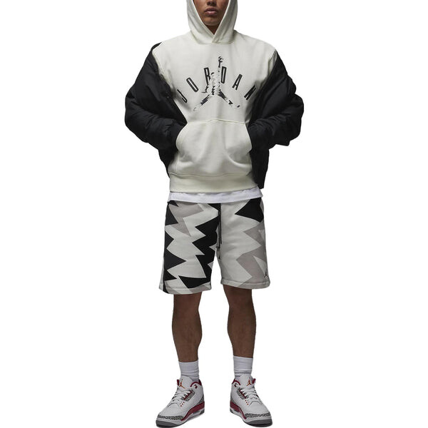 Толстовка Air Jordan Flight MVP Men's Fleece Pullover Hoodie 'Sail', цвет sail/black — фото 3