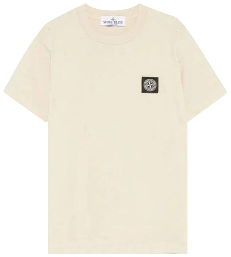 

Футболка Stone Island Compass Patch Logo T-Shirt 'Ivory', кремовый
