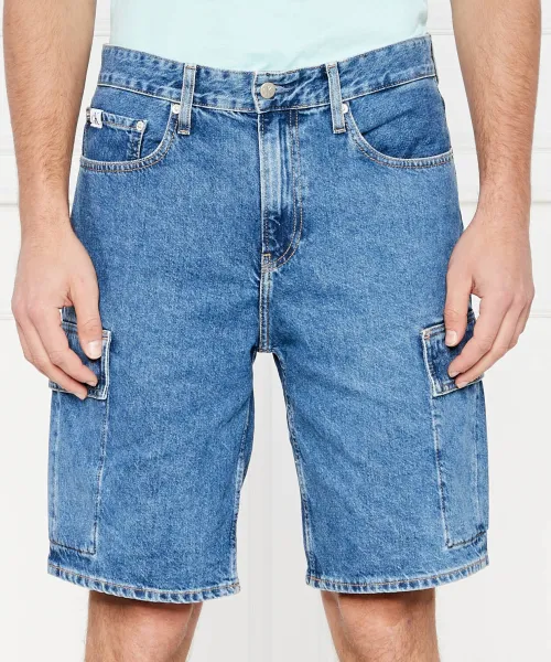 

Джинсовые шорты-карго в стиле 90-х Loose fit Calvin Klein Jeans, синий