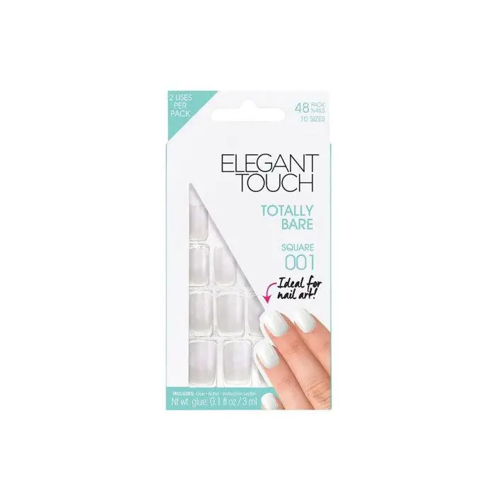 

Накладные ногти uñas postizas totally bare Elegant Touch, цвет blanco