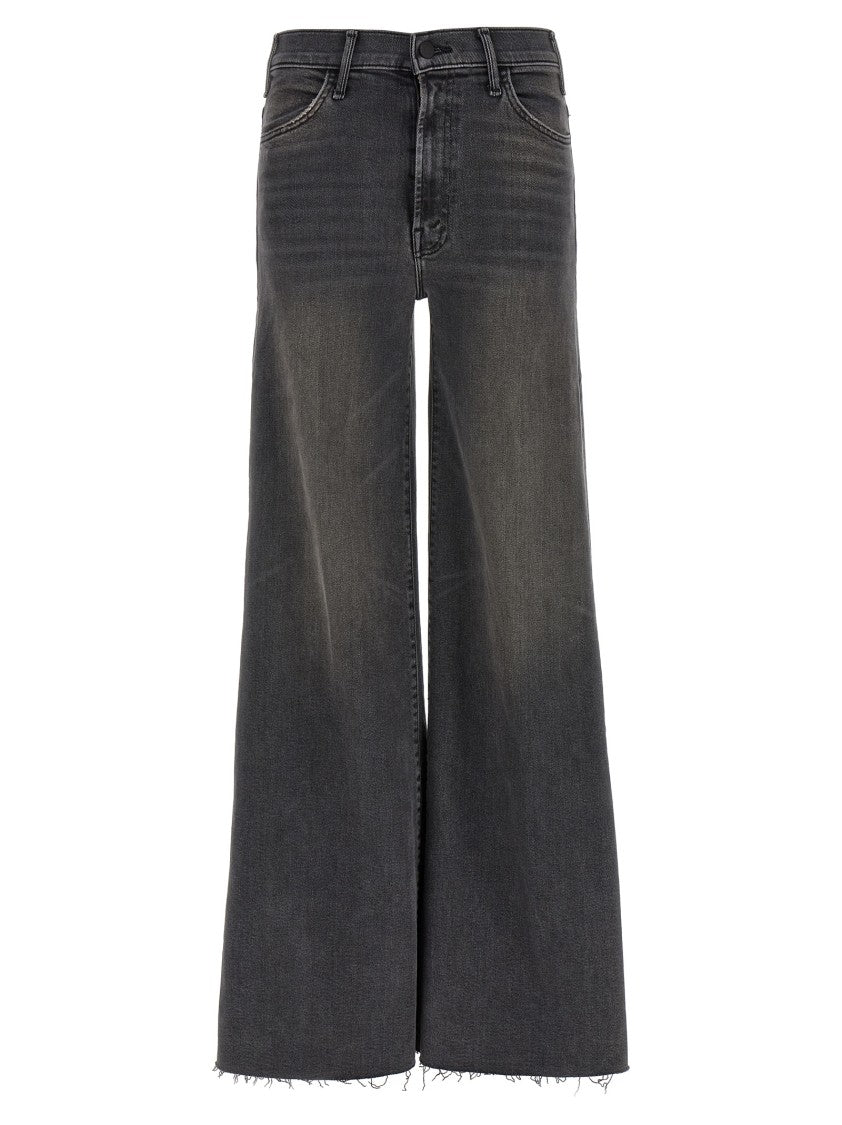 

Джинсы Hustler Roller Sneak Fray с потертостями Mother, серый