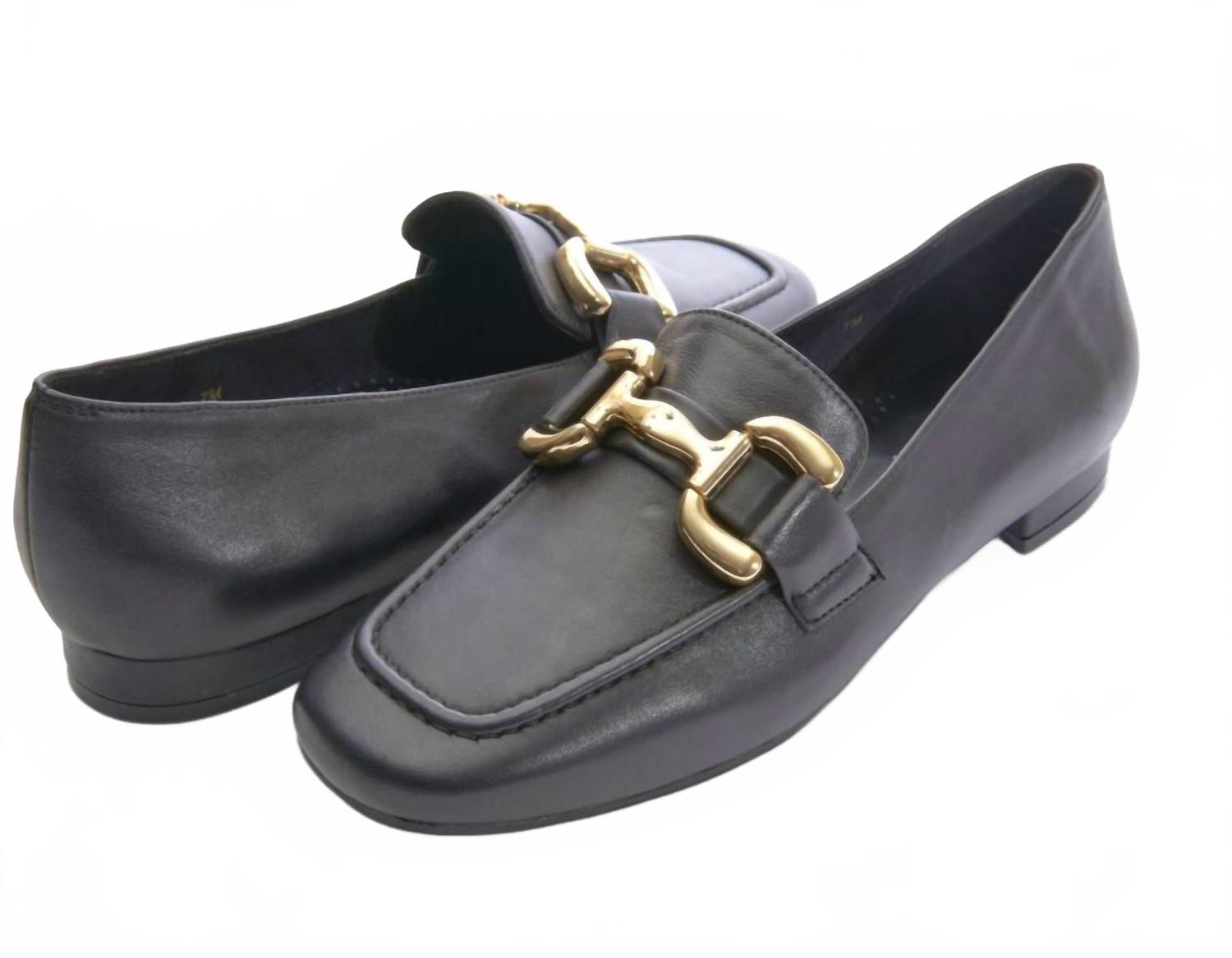 Женские классические лоферы Simply Slip On из черной кожи VANELi — фото 3