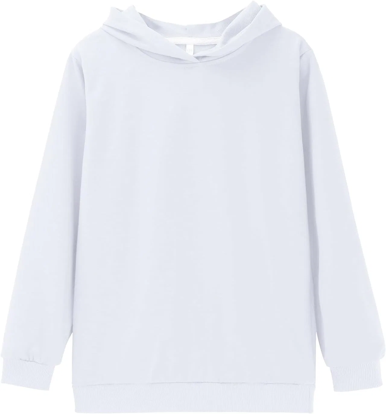Детский спортивный костюм из хлопка, 2 предмета, худи и джоггеры, Generic, White — фото 3