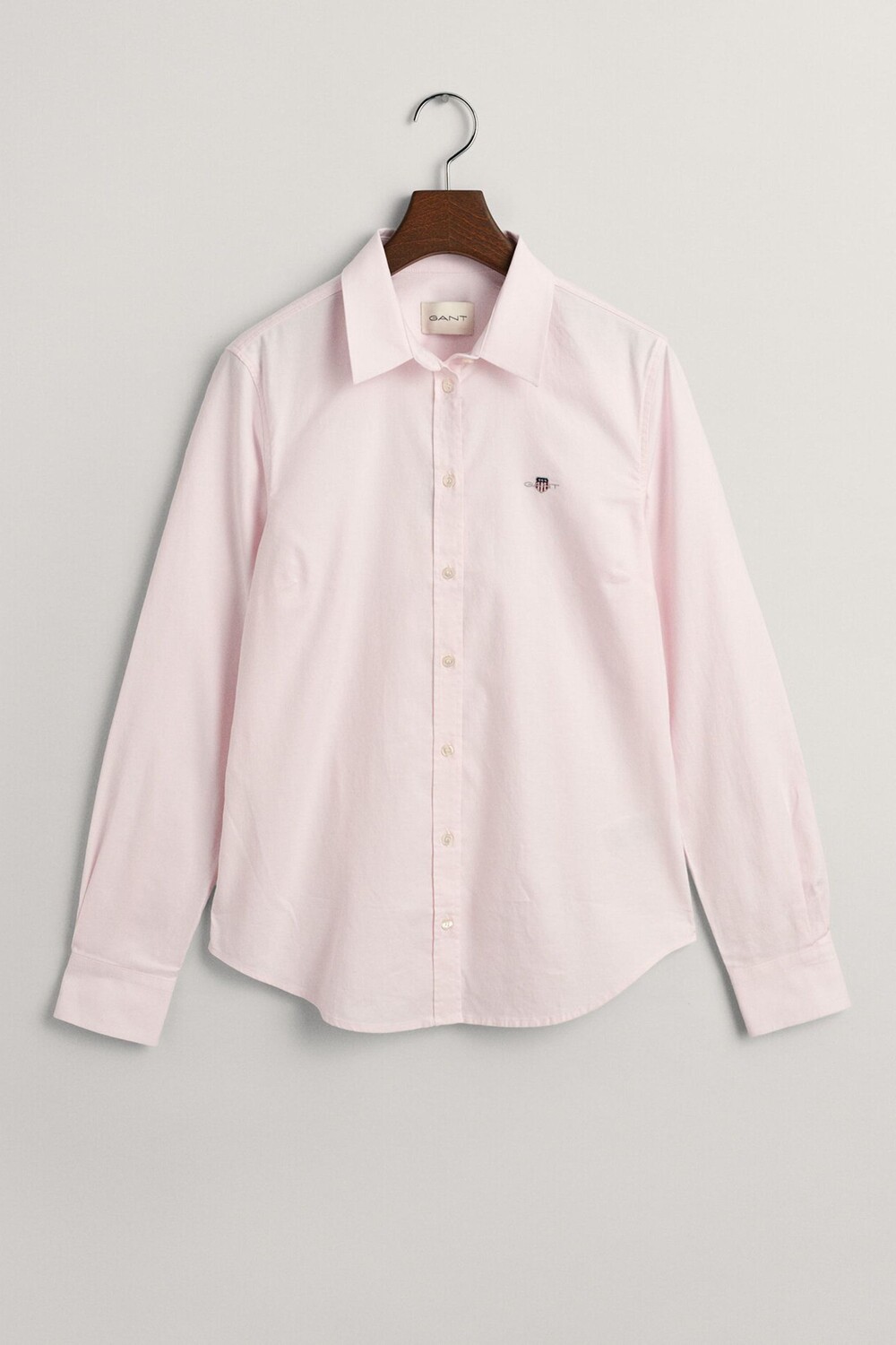 

Оксфордская рубашка узкого кроя Gant стрейч GANT, розовый
