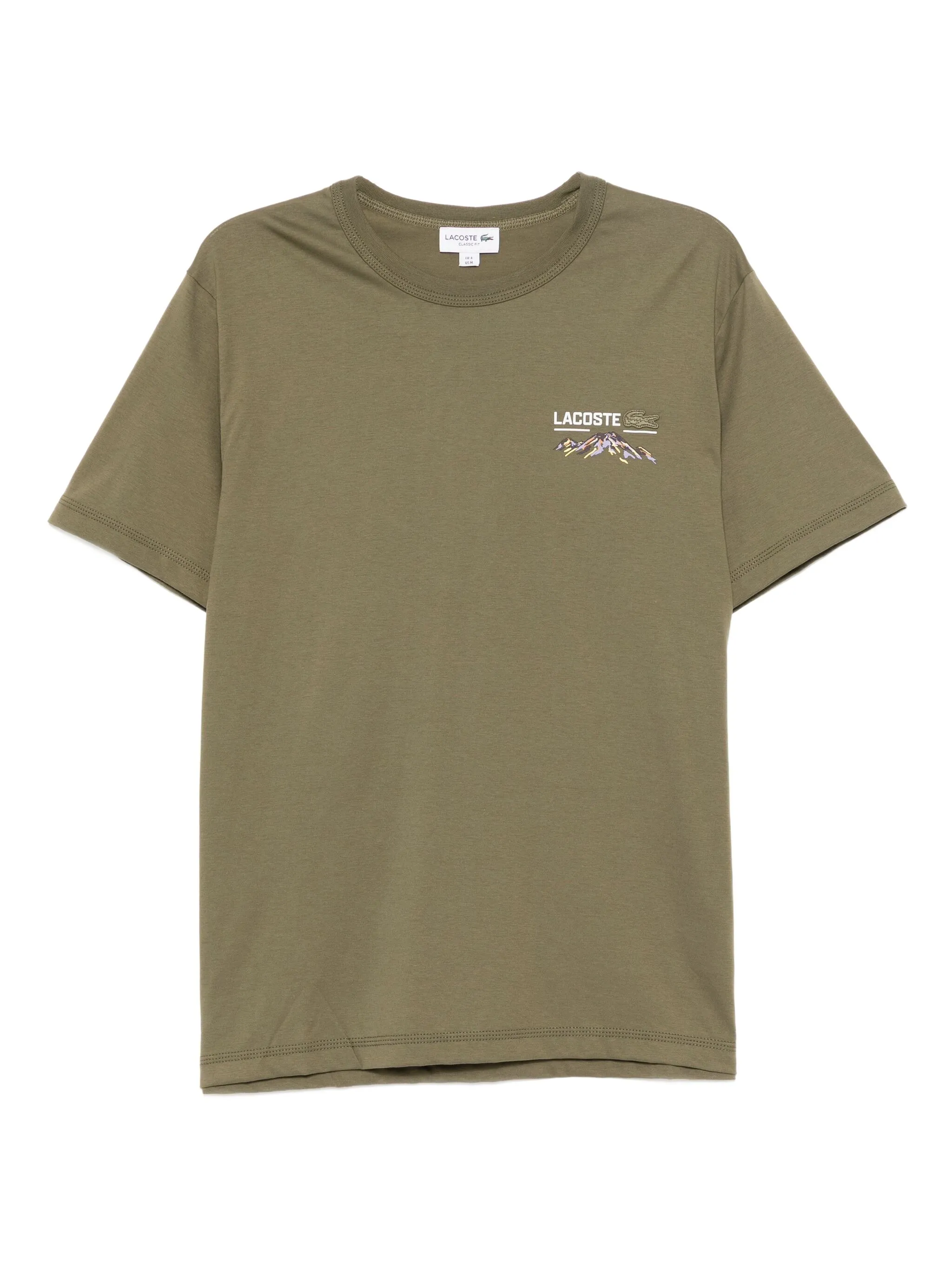 

Футболка с графичным принтом Lacoste, зеленый