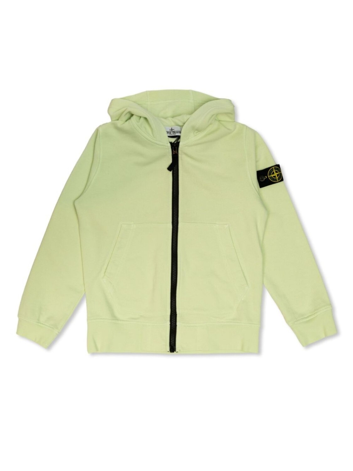

Толстовка с капюшоном Stone Island Junior Compass-badge, зеленый