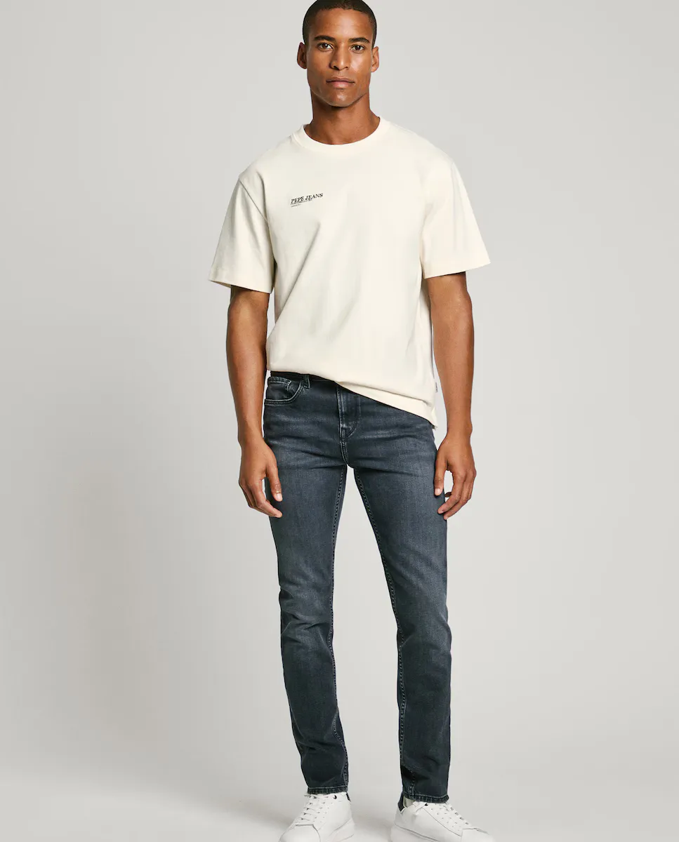 

Мужские джинсы Hatch slim fit с эффектом потертости Pepe Jeans, черный