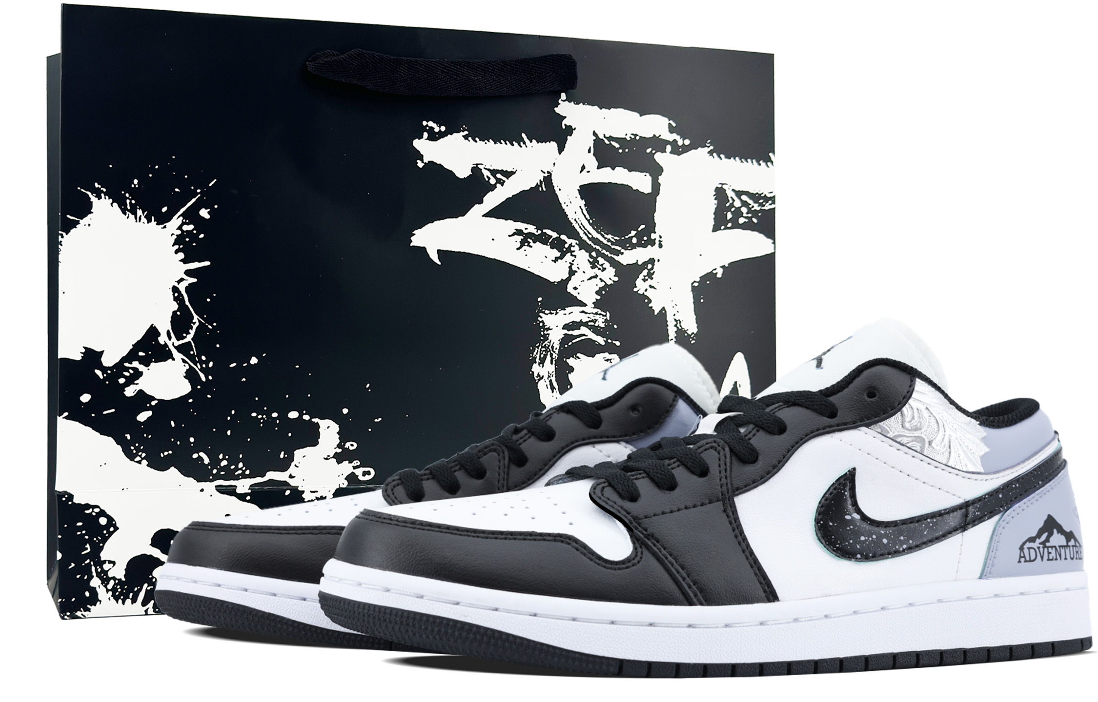 

Кроссовки Air Jordan 1 Vintage Basketball Shoes Men Low-top Black/grey, цвет Haze Gray