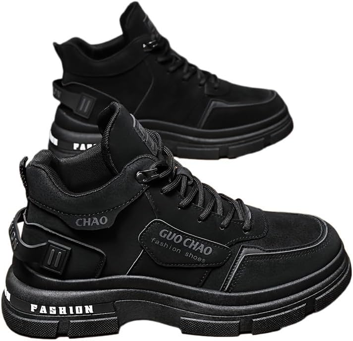 

Мужские высокие ботинки, дышащие, водонепроницаемые и легкие, для походов и повседневной носки Hhhchpm, черный