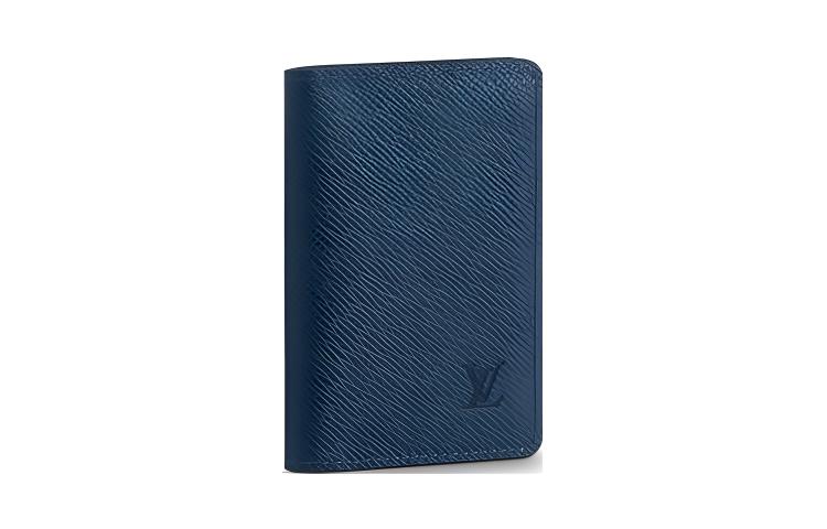 

LOUIS VUITTON Мужской кожаный держатель карт Epi, синий