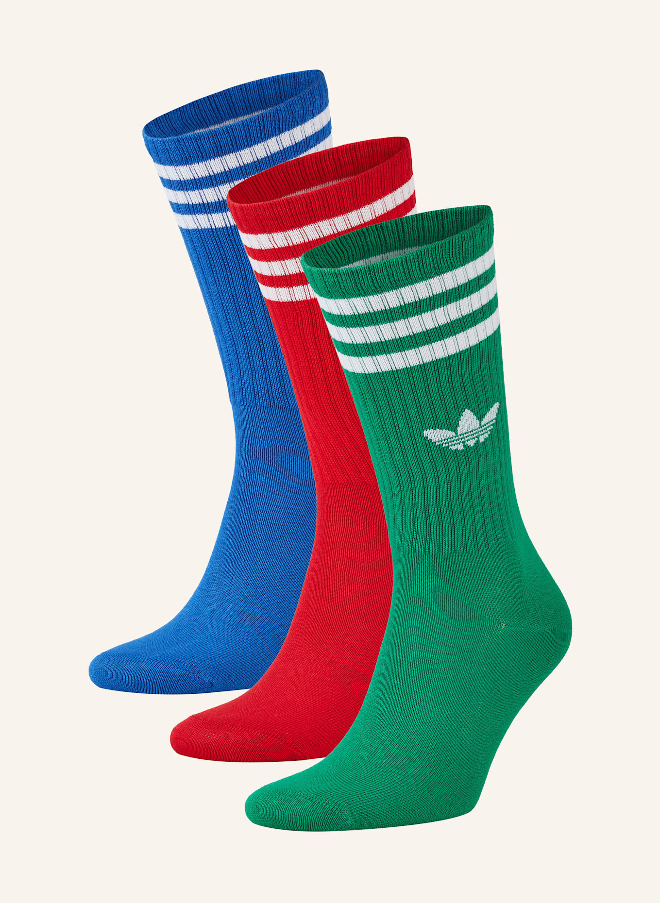 

3 пары высоких носков Adidas Originals, мультиколор
