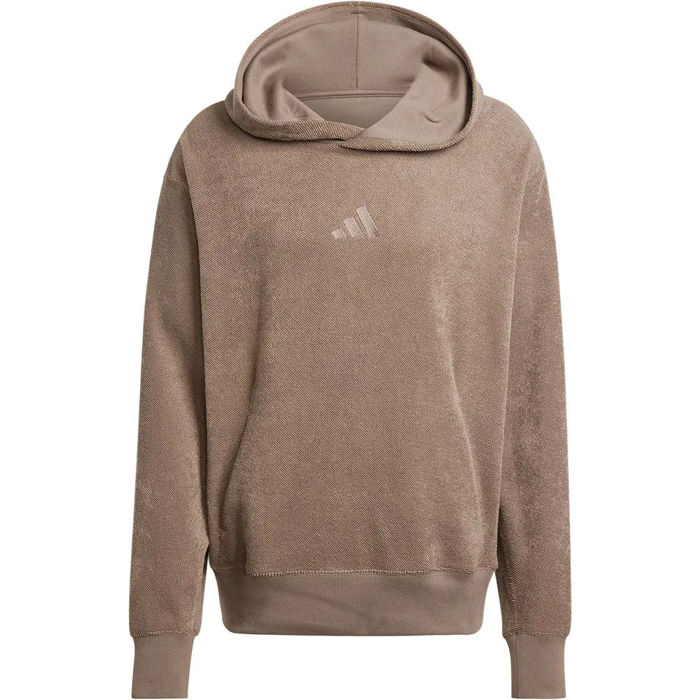 Толстовка adidas Elevated All SZN Terry Loop, коричневый — фото 3