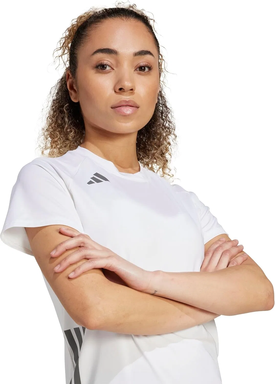 Волейбольная джерси с коротким рукавом adidas, белый — фото 4