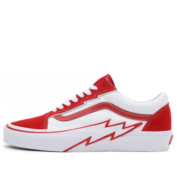 

Кроссовки old skool 2-tone bolt 'white red' Vans, красный