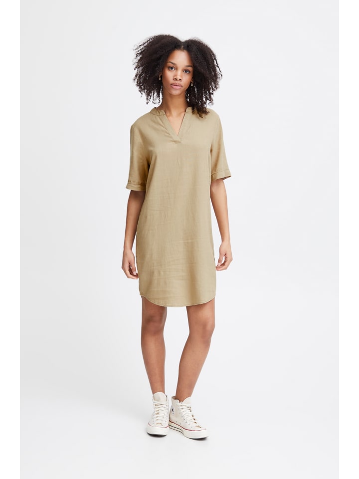 

Платье IHLINO, свободного кроя, натурального цвета ICHI