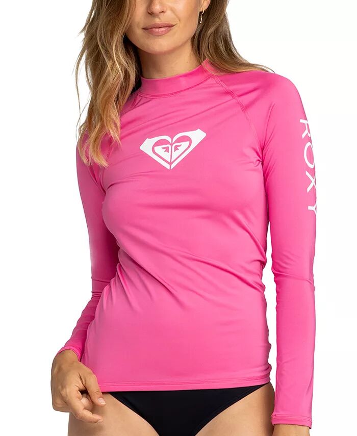 

Майка с длинными рукавами для юниоров Whole Hearter Rash Guard Roxy, розовый