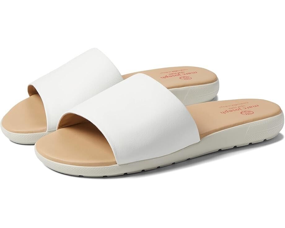 Сандалии Marc Joseph New York Emery Ave Женские US 5 Белые Слипоны Слайды KHD1229