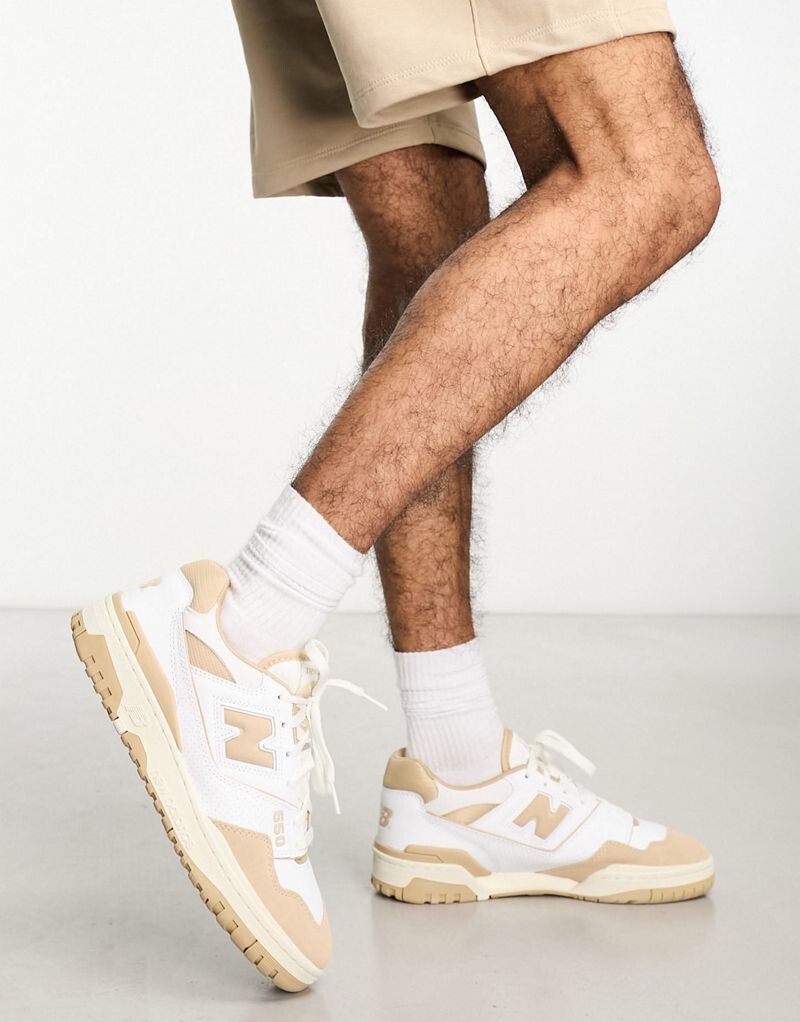 

New Balance - 550 - Бело-кожаные кроссовки