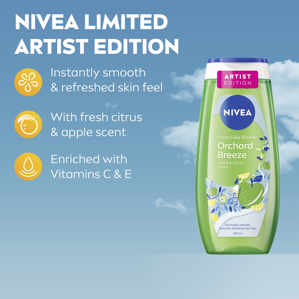 Увлажняющий гель для душа Orchard Breeze Nivea, 250 мл — фото 3