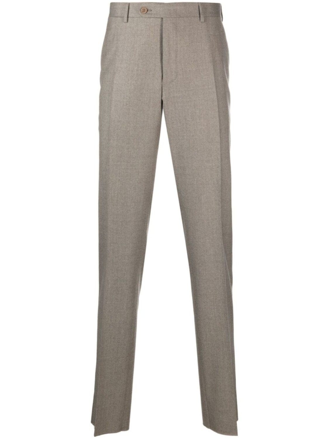 

Canali узкие брюки чинос из шерсти, нейтральный цвет