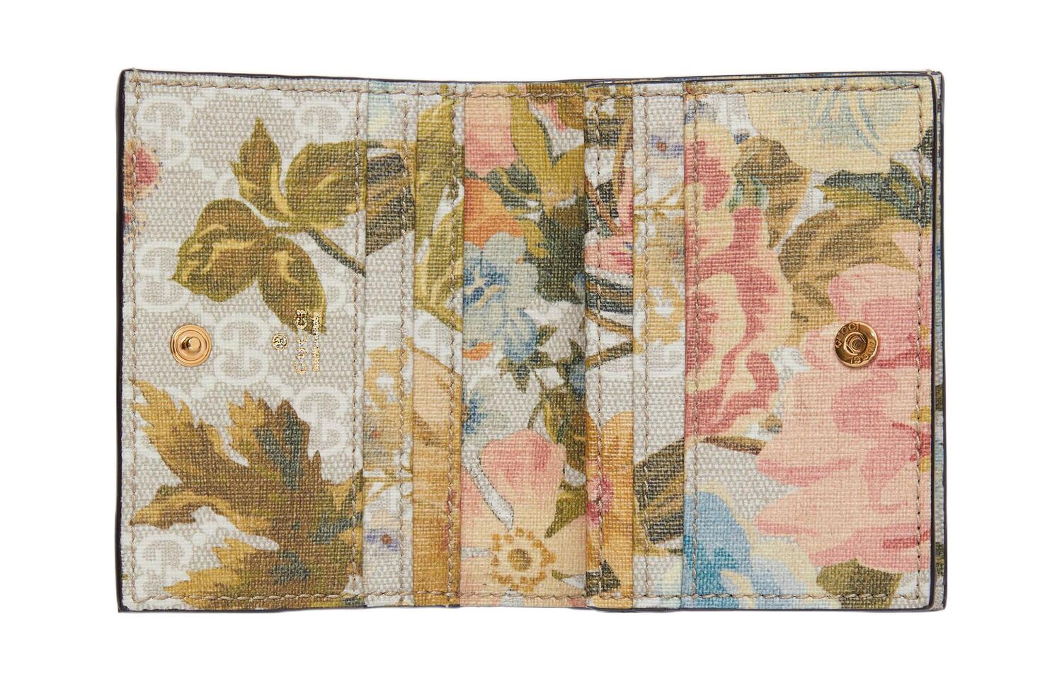 Женские холщовые кошельки-кардхолдеры Ophidia, разноцветные Gucci, box(basic set+box) — фото 2
