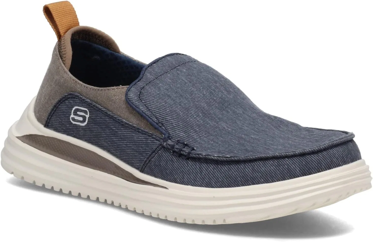 Лоферы Skechers, Navy, brown — фото 3