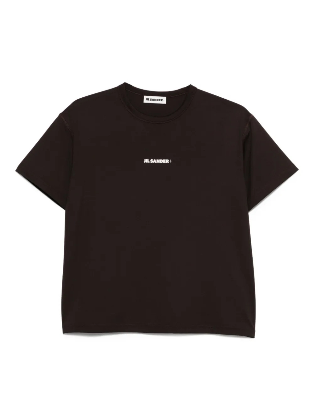 

Футболка JIL SANDER+ с аппликацией логотипа, коричневый