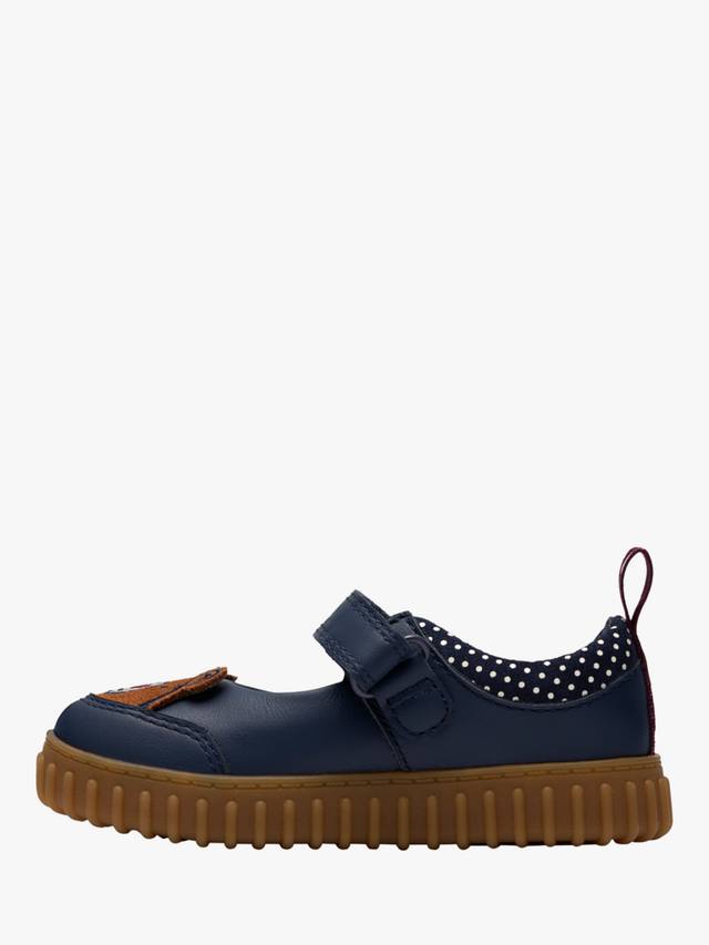 Туфли Clarks Kids' Cove Beam T, кожаные, темно-синие — фото 2