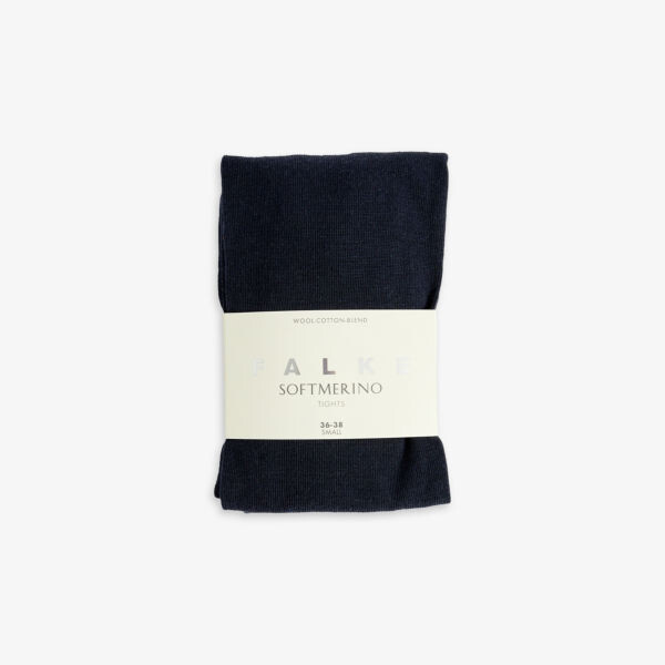 

Колготки Softmerino из смесовой шерсти Falke, темно-синий