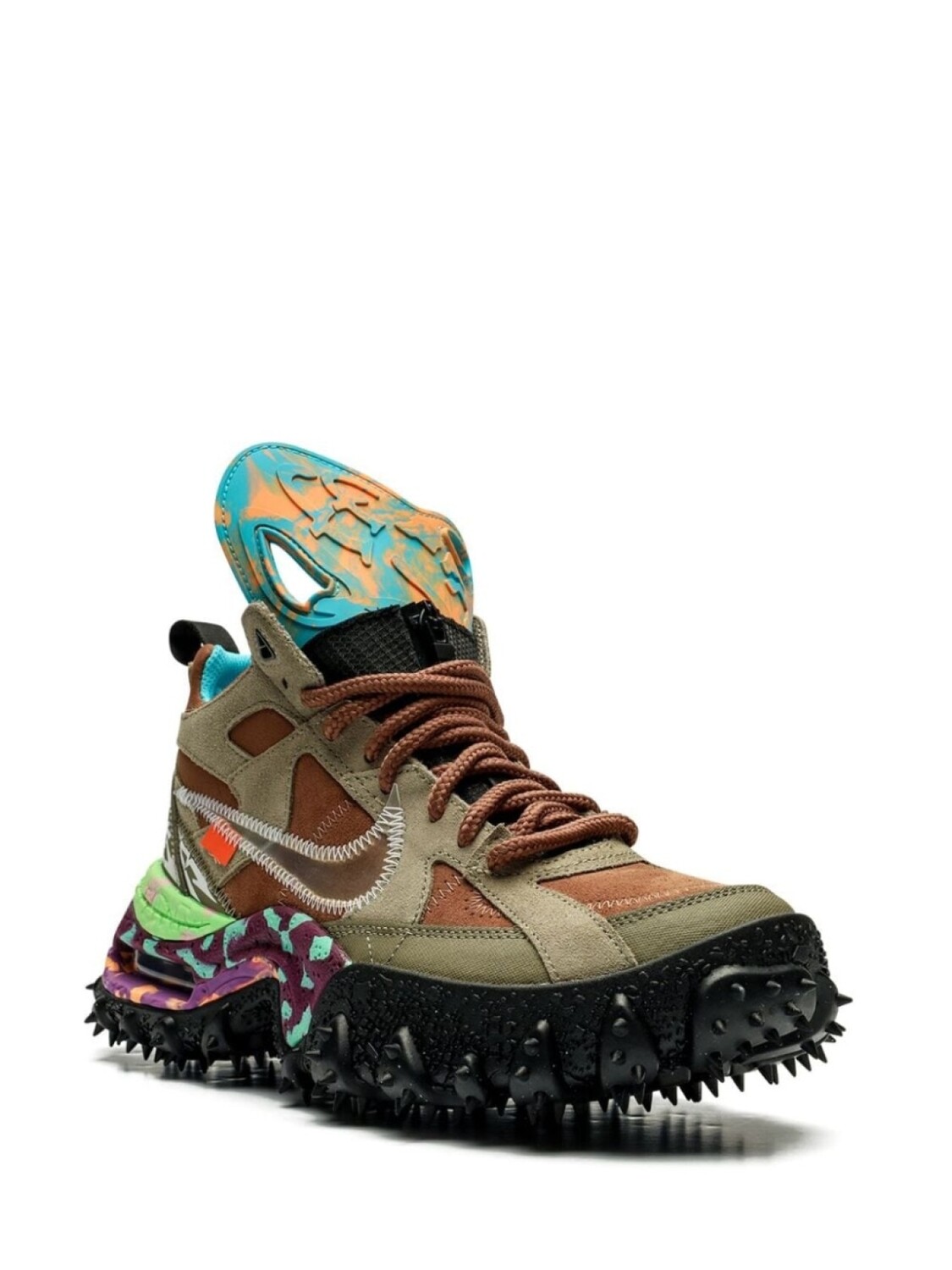 Nike X Off-White кроссовки Air Terra Forma Archaeo Brown, коричневый — фото 2