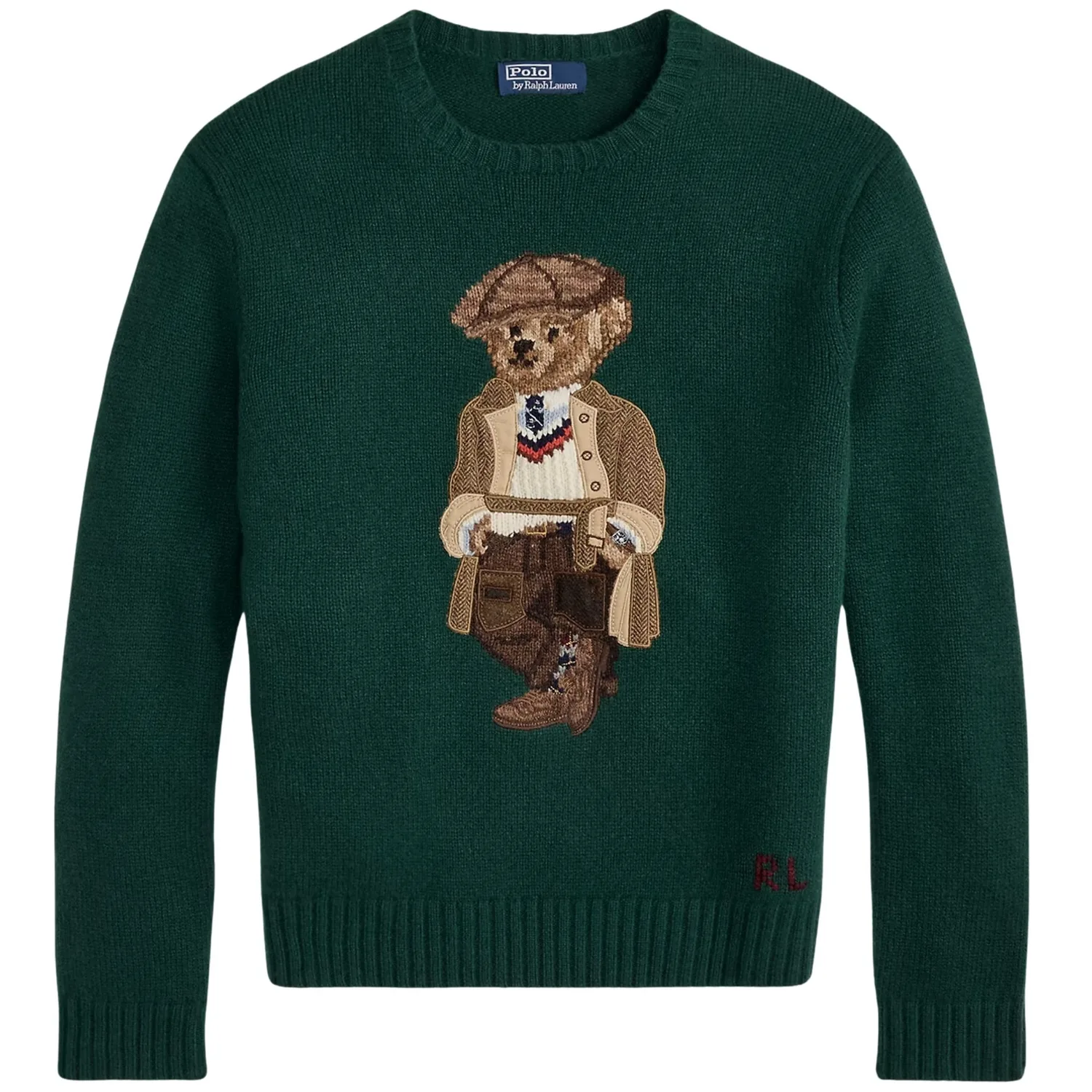 Шерстяной свитер Polo Ralph Lauren, vintage pine wood зеленый