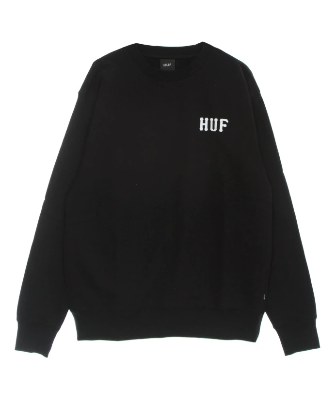 

Классический черный свитер с круглым вырезом Huf, черный