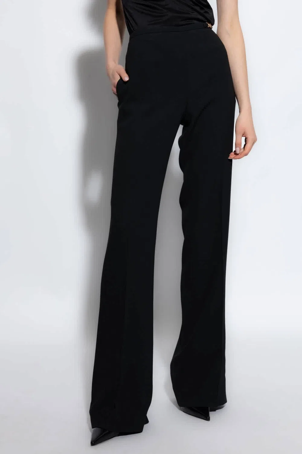 Широкие брюки Versace Cady, Black — фото 2