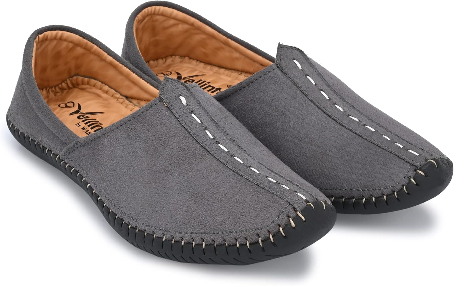 

Мужские этнические джутти и мохари Vellinto & праздничная обувь | Мужские повседневные лоферы, серый