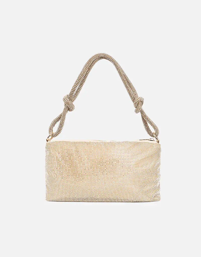 

Сумка через плечо Simmi London Talia со стразами в золоте