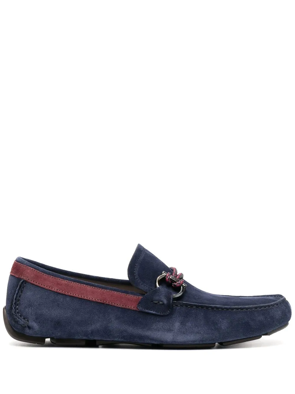 

Лоферы с декором Gancini Ferragamo, синий