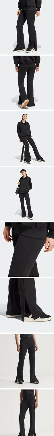 Женские брюки-клеш Soft Luxe от Adidas, чёрные — фото 4