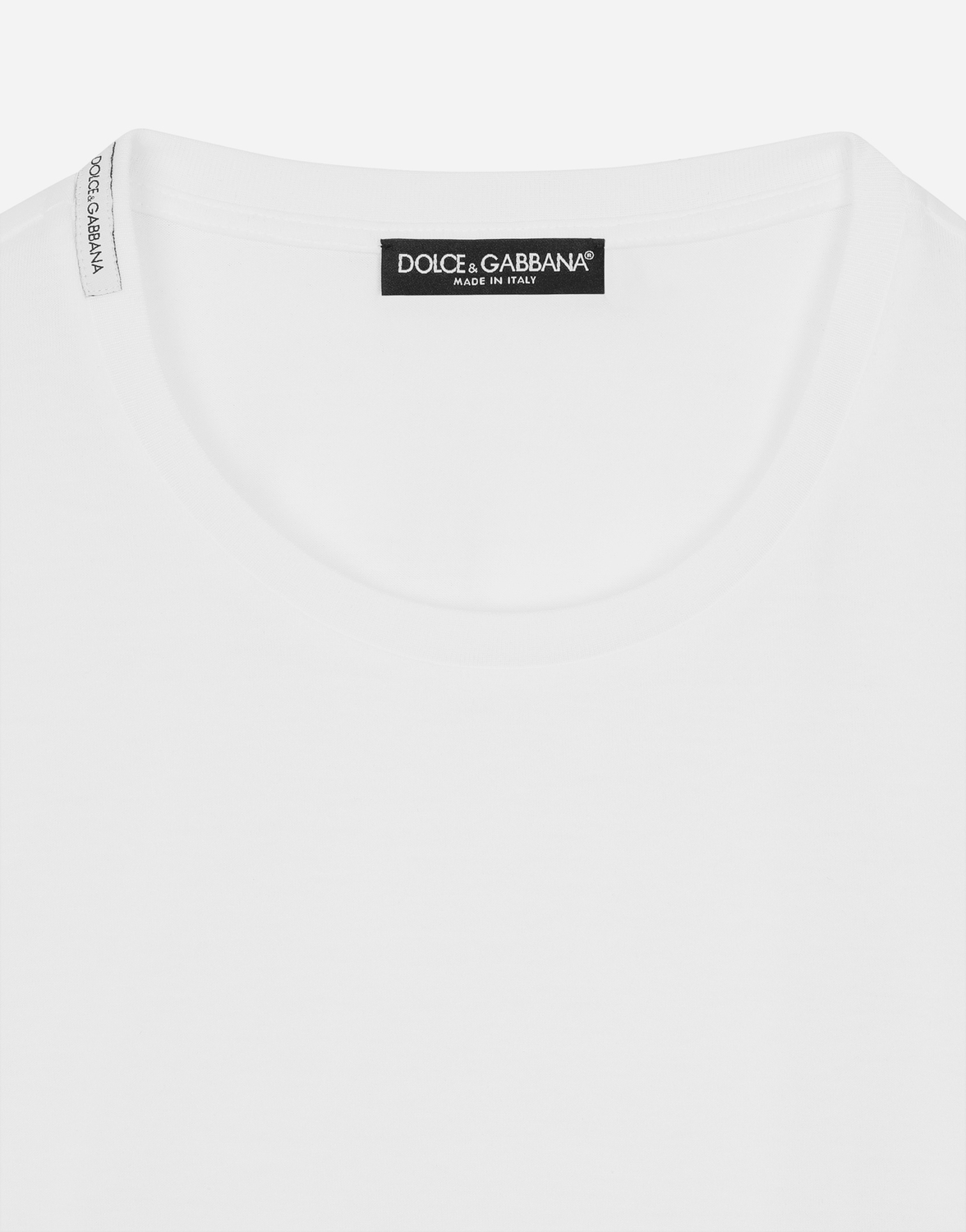 Футболка из джерси с короткими рукавами Dolce & Gabbana, белый — фото 3