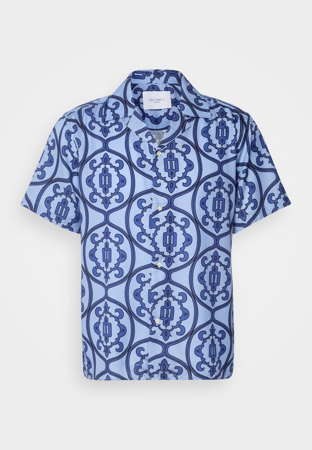 

Рубашка Ornament Shirt Les Deux, летний небесно-голубой