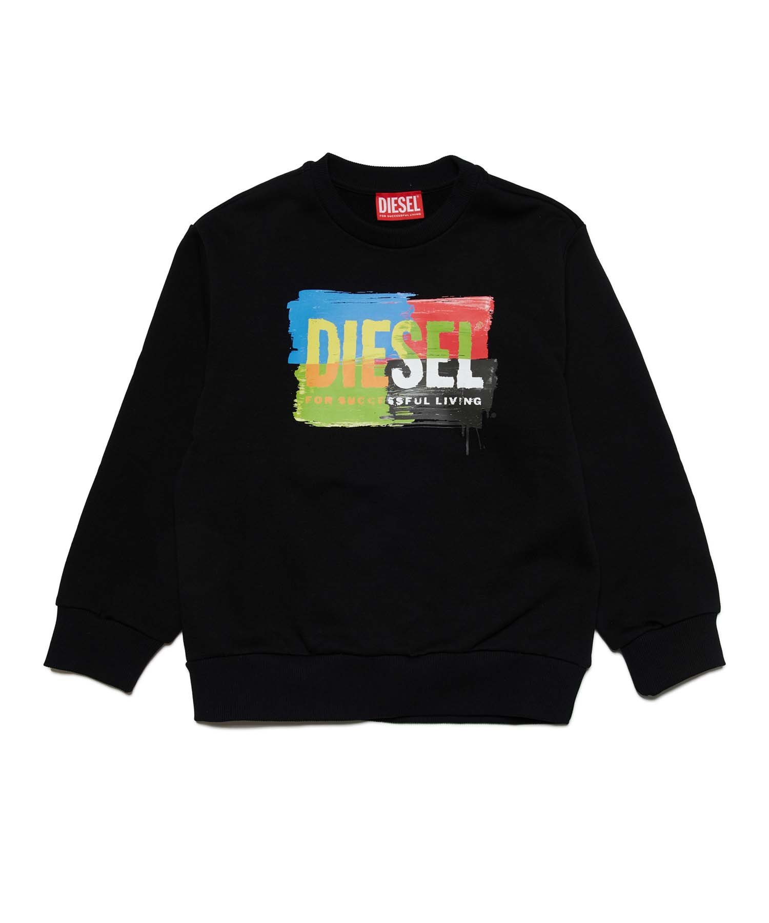 Детская и подростковая толстовка с логотипом бренда DIESEL, Black