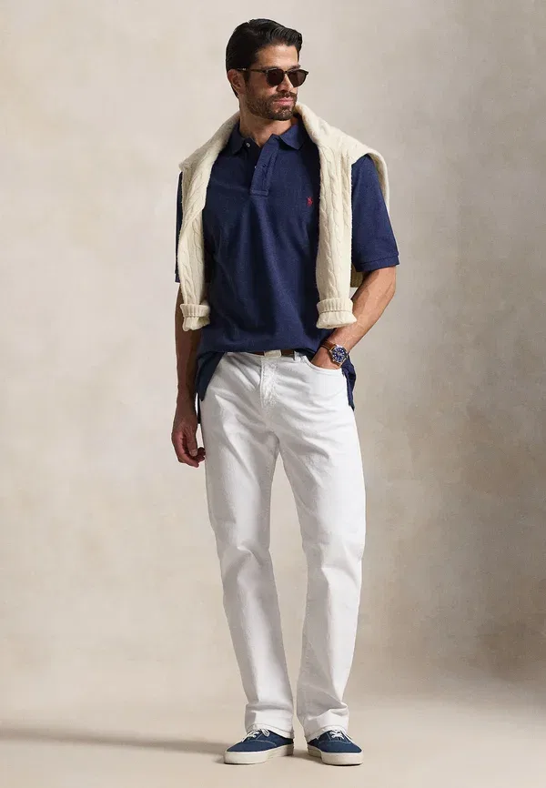 Футболка поло Polo Ralph Lauren Big & Tall, весенний синий меланж — фото 2