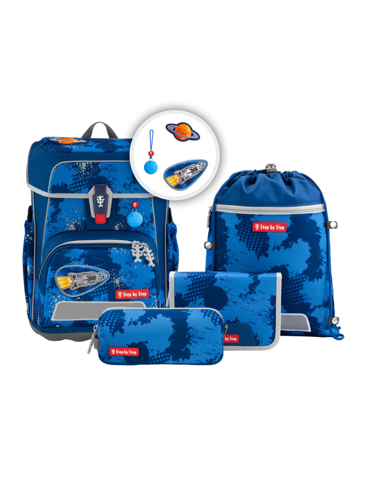 

Step by Step Набор рюкзаков для начальной школы CLOUD REFLECT "Rocket Novo" из 5 предметов, синий