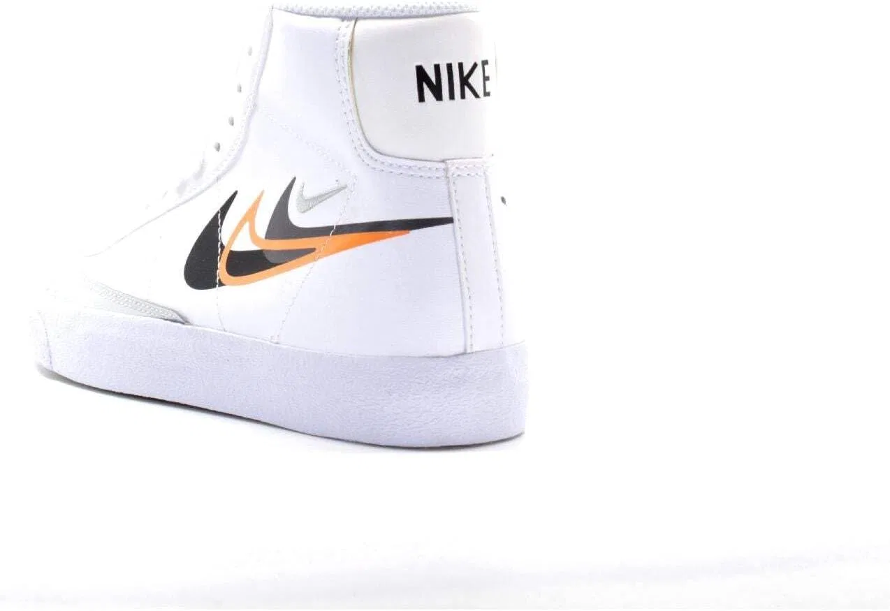 Кроссовки Nike Blazer Mid NN (GS) FN7788 100, White Black Bright Mandarin — фото 2