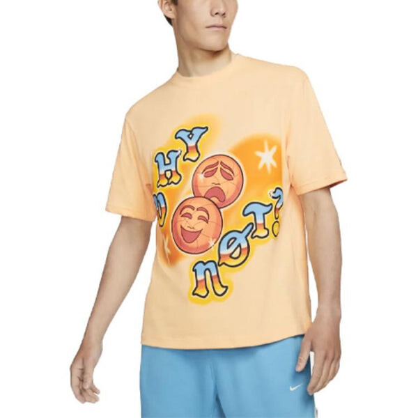 Футболка Air Jordan 'why Not' Round Neck Cotton Printing Short Sleeve Orange, оранжевый — фото 4