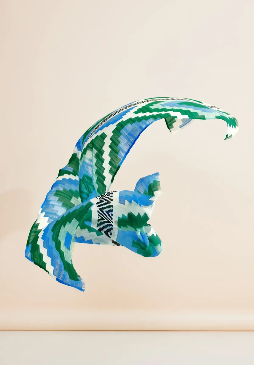 

STREET ONE шарф с бахромой по краю, зеленый