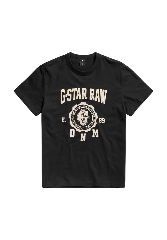 

Футболка студенческая рубашка с коротким рукавом G-Star Raw, черный