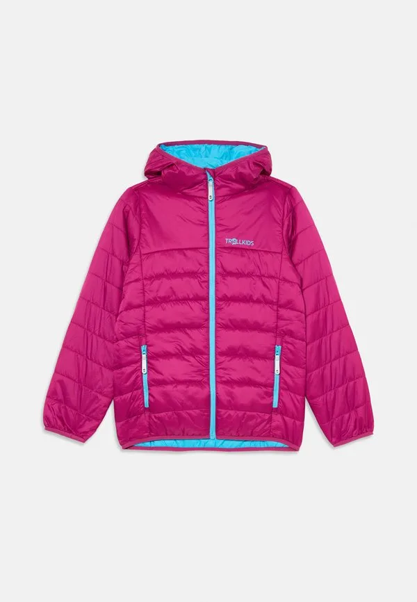 Куртка eikefjord, уличная куртка Trollkids, Bright Berry/Lagoon Blue