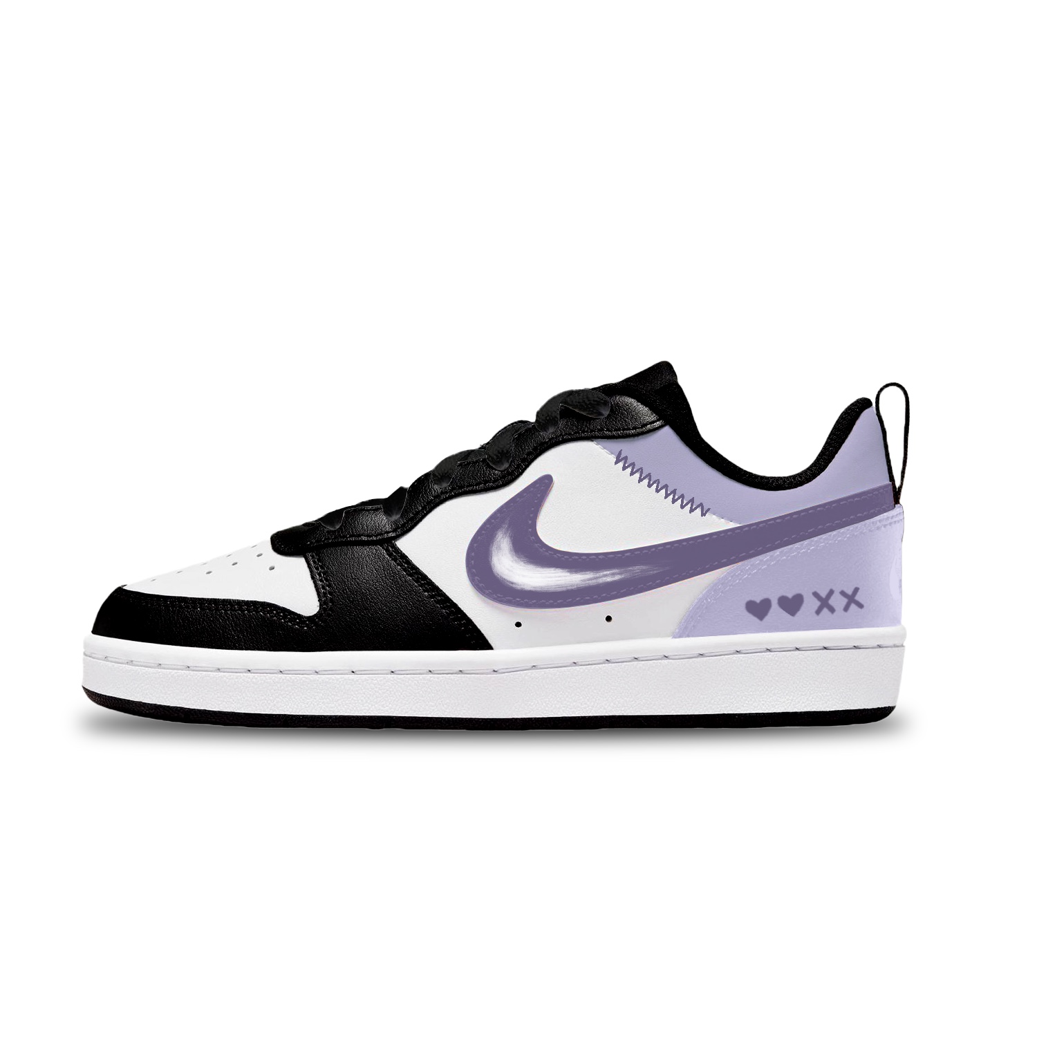 

Court Borough устойчивые к истиранию лоу-топ скейтборд обувь детские Nike, фиолетовый