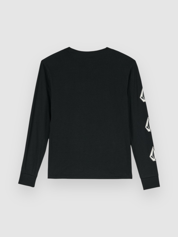 Лонгслив Volcom Iconic Stone Gidt Kids Longsleeve T-Shirt, black — фото 2